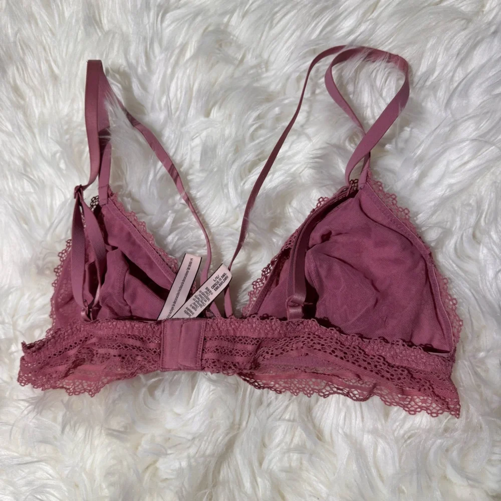 Victoria’s Secret pink lace bralette size L‎ - Picture 2 of 4